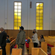 People line up to speak during a reparations task force meeting at Third Baptist Church in San Francisco, Wednesday, April 13, 2022.